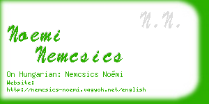 noemi nemcsics business card
